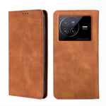 Custodia in pelle con vibrazione orizzontale magnetica per vivo X80, vivo Y53s
