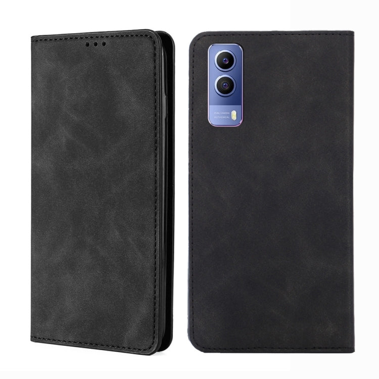 Custodia in pelle con vibrazione orizzontale magnetica per vivo X80, vivo Y53s