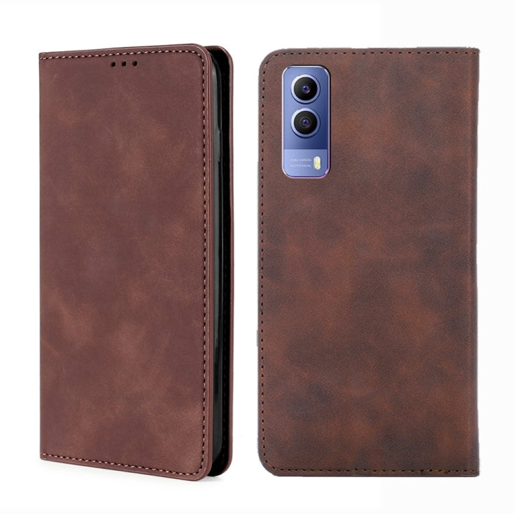 Custodia in pelle con vibrazione orizzontale magnetica per vivo X80, vivo Y53s