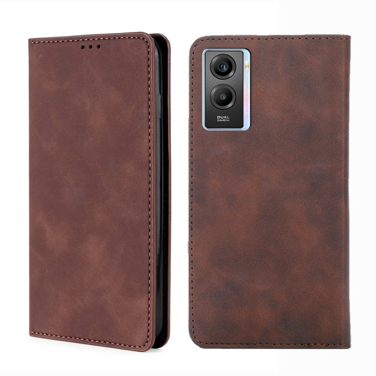 Custodia in pelle con vibrazione orizzontale magnetica per vivo X80, vivo Y53s