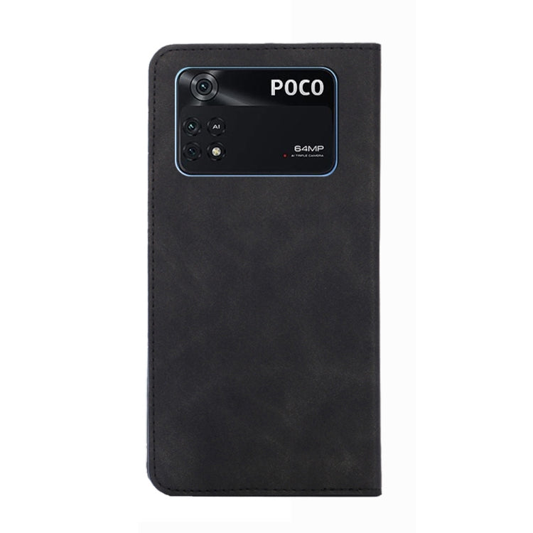 Custodia in pelle con vibrazione magnetica per Xiaomi Poco M4 Pro, Poco X4 Pro
