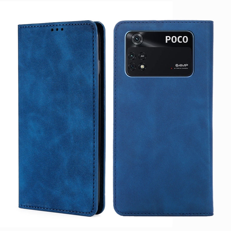 Custodia in pelle con vibrazione magnetica per Xiaomi Poco M4 Pro, Poco X4 Pro