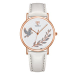 Orologio da donna YAZOLE 360 con cinturino in pelle