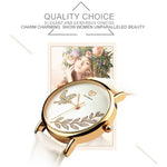 Orologio da donna YAZOLE 360 con cinturino in pelle