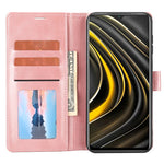 Custodia in pelle con flip a portafoglio per Xiaomi Redmi 9T, Redmi 10 4G, Redmi
