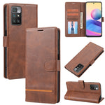 Custodia in pelle con flip a portafoglio per Xiaomi Redmi 9T, Redmi 10 4G, Redmi