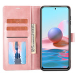 Custodia in pelle con flip a portafoglio per Xiaomi Redmi Note 10/10S, Note 11