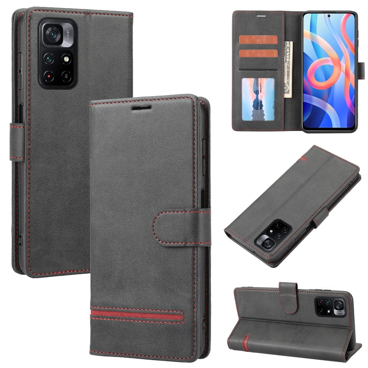 Custodia in pelle con flip a portafoglio per Xiaomi Redmi Note 10/10S, Note 11