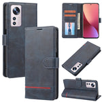 Custodia in pelle con flip a portafoglio per Xiaomi 12 Lite, 12 Pro, Poco F3 /