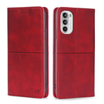 Custodia in pelle magnetica con supporto orizzontale per Motorola Moto G52