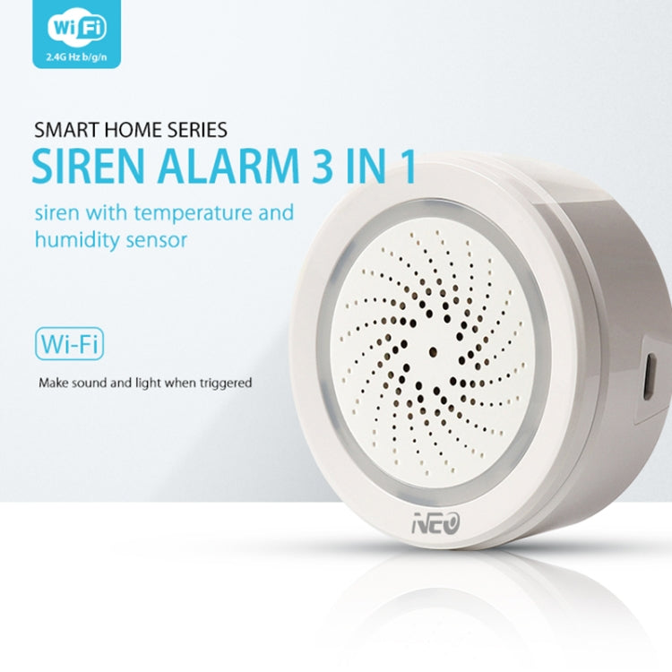 Sirena WiFi NEO NAS-AB02WT con sensori di temperatura e umidità - immagine 2