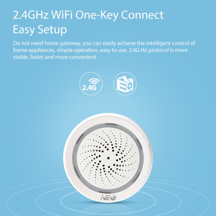 Sirena WiFi NEO NAS-AB02WT con sensori di temperatura e umidità - immagine 3