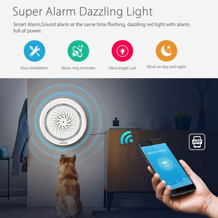 Sirena WiFi NEO NAS-AB02WT con sensori di temperatura e umidità - immagine 5