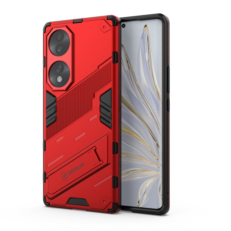 Custodia antiurto Punk Armor 2 in 1 con supporto invisibile per Honor 70 e Honor