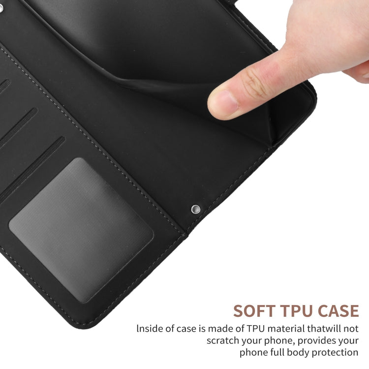 Custodia per cellulare in pelle goffrata con peonia a farfalla per Motorola Moto
