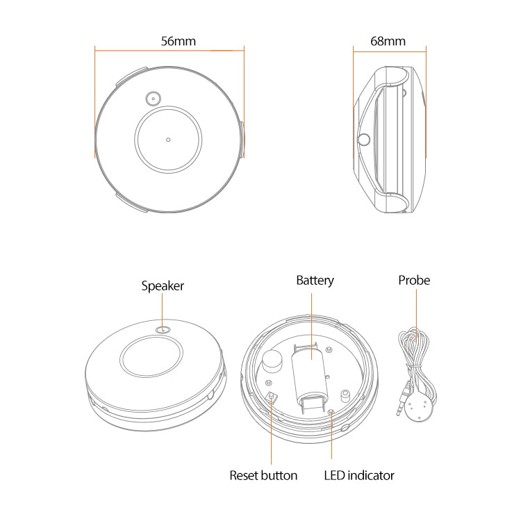 Sensore di allagamento ZigBee NEO NAS-WS02B IP66 - immagine 7
