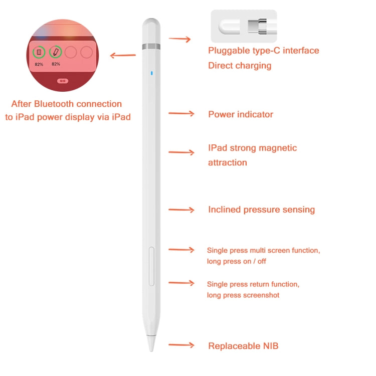 Matita stilo attiva JD50 per iPad dal 2018