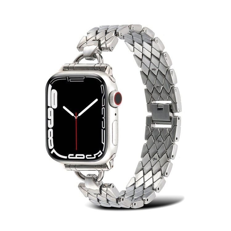 Cinturino metallo rombo a forma di D per Apple Watch