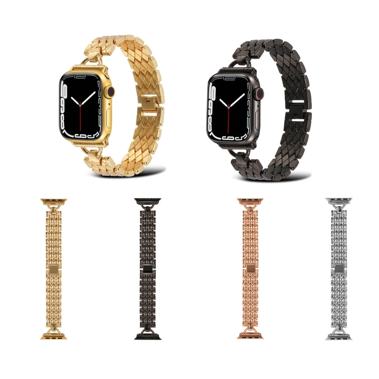 Cinturino metallo rombo a forma di D per Apple Watch