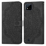 Custodia pelle flip goffrata con mandala per OPPO Realme C20, Realme C21, Reno6