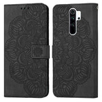 Custodia pelle flip goffrata con mandala per Xiaomi Redmi Note 8 Pro, 8T, 9, 9