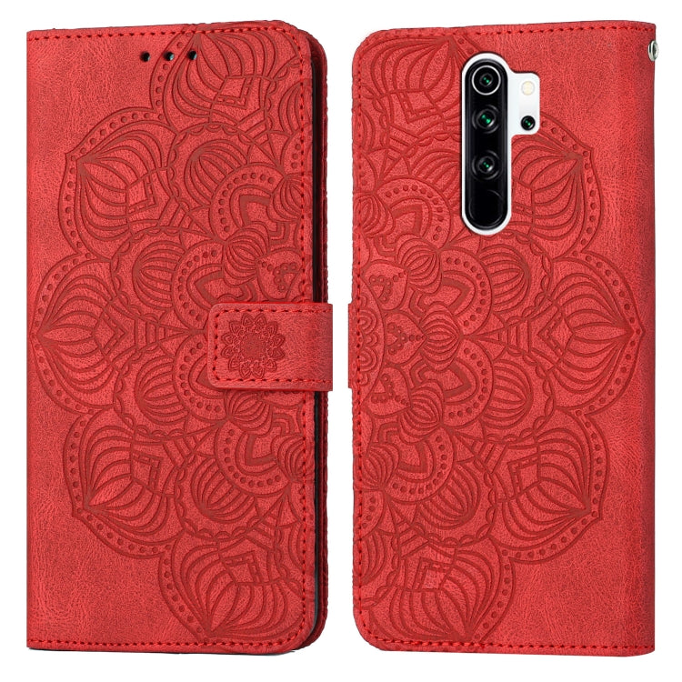 Custodia pelle flip goffrata con mandala per Xiaomi Redmi Note 8 Pro, 8T, 9, 9