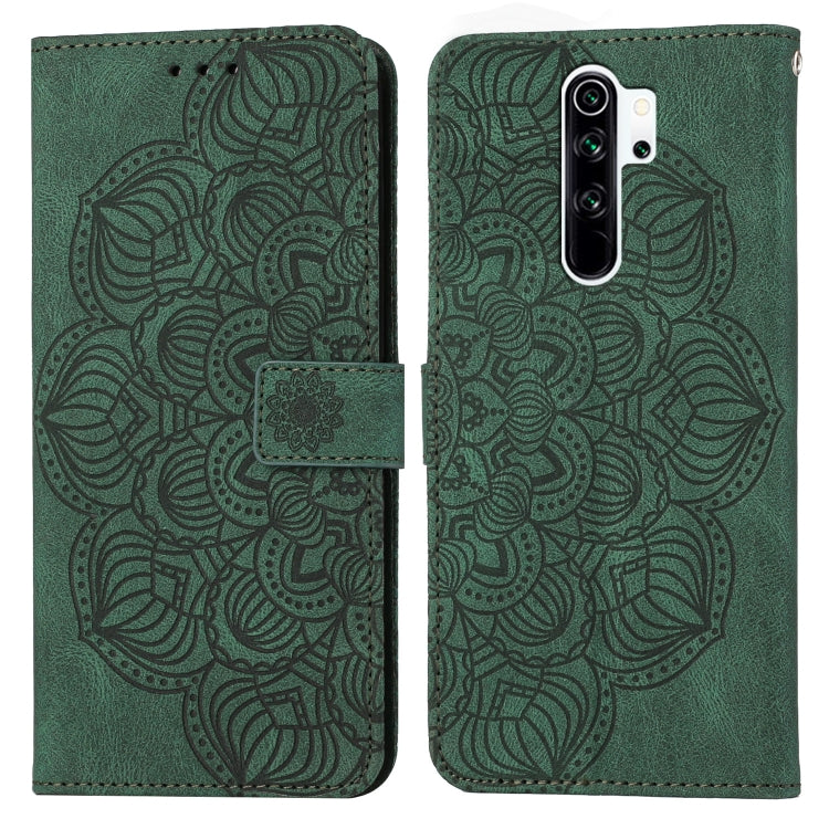 Custodia pelle flip goffrata con mandala per Xiaomi Redmi Note 8 Pro, 8T, 9, 9