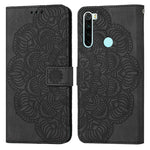 Custodia pelle flip goffrata con mandala per Xiaomi Redmi Note 8 Pro, 8T, 9, 9
