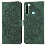 Custodia pelle flip goffrata con mandala per Xiaomi Redmi Note 8 Pro, 8T, 9, 9