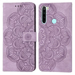 Custodia pelle flip goffrata con mandala per Xiaomi Redmi Note 8 Pro, 8T, 9, 9
