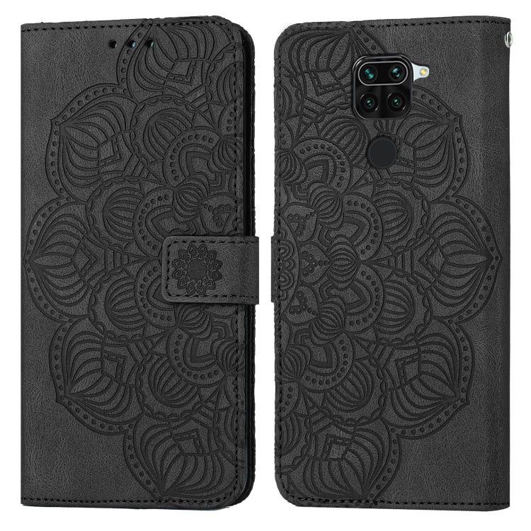 Custodia pelle flip goffrata con mandala per Xiaomi Redmi Note 8 Pro, 8T, 9, 9