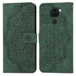 Custodia pelle flip goffrata con mandala per Xiaomi Redmi Note 8 Pro, 8T, 9, 9