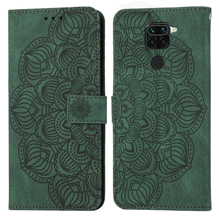 Custodia pelle flip goffrata con mandala per Xiaomi Redmi Note 8 Pro, 8T, 9, 9