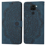 Custodia pelle flip goffrata con mandala per Xiaomi Redmi Note 8 Pro, 8T, 9, 9