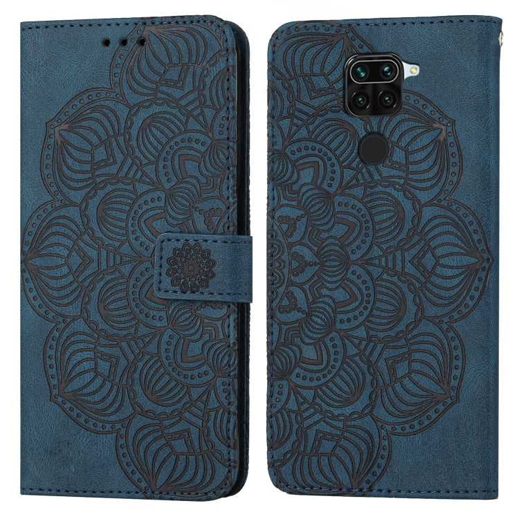 Custodia pelle flip goffrata con mandala per Xiaomi Redmi Note 8 Pro, 8T, 9, 9