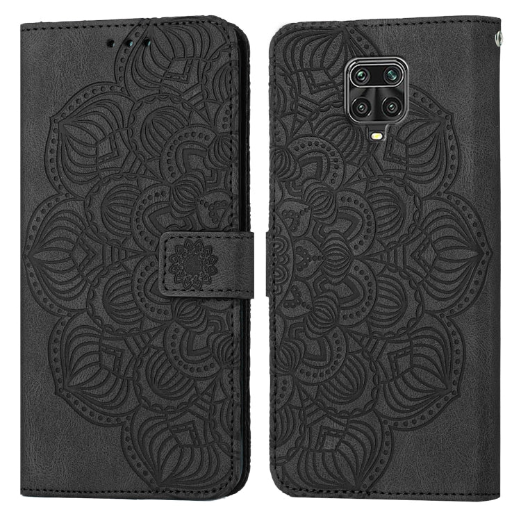 Custodia pelle flip goffrata con mandala per Xiaomi Redmi Note 8 Pro, 8T, 9, 9