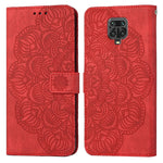 Custodia pelle flip goffrata con mandala per Xiaomi Redmi Note 8 Pro, 8T, 9, 9