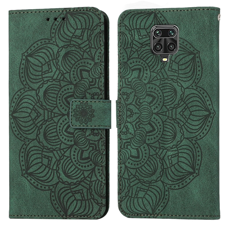 Custodia pelle flip goffrata con mandala per Xiaomi Redmi Note 8 Pro, 8T, 9, 9