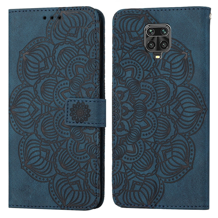 Custodia pelle flip goffrata con mandala per Xiaomi Redmi Note 8 Pro, 8T, 9, 9