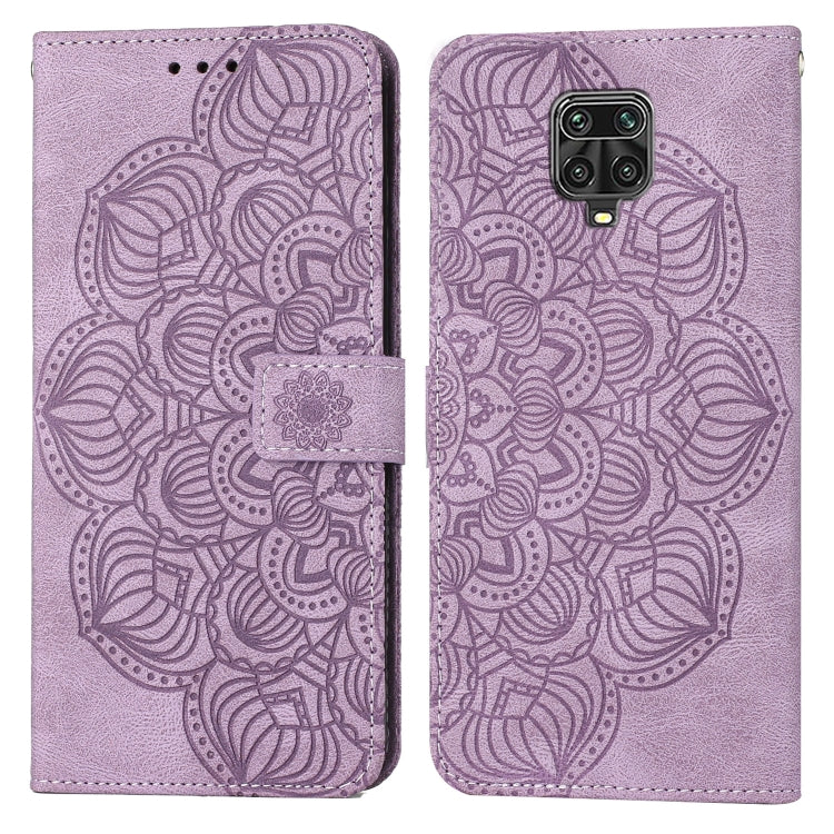 Custodia pelle flip goffrata con mandala per Xiaomi Redmi Note 8 Pro, 8T, 9, 9