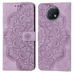 Custodia pelle flip goffrata con mandala per Xiaomi Redmi Note 8 Pro, 8T, 9, 9
