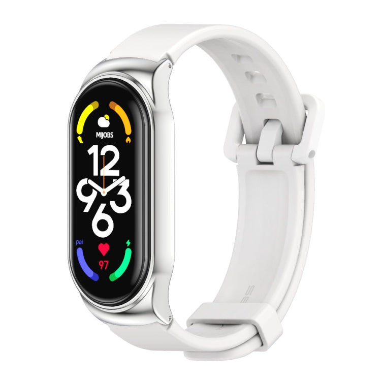 Cassa metallo con cinturino silicone per Xiaomi Mi Band 7