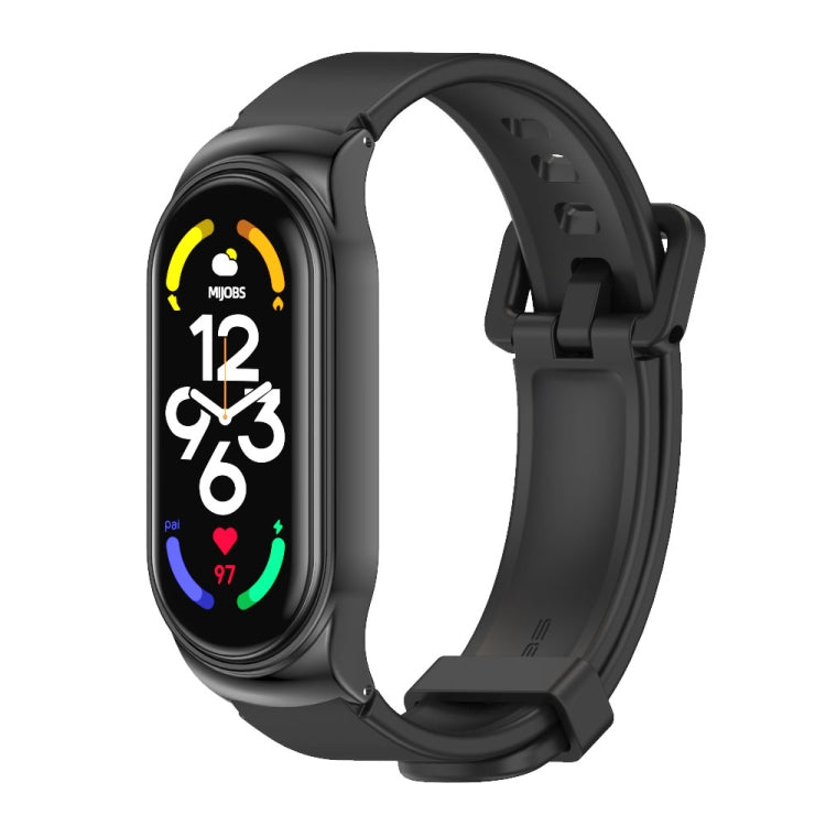 Cassa metallo con cinturino silicone per Xiaomi Mi Band 7