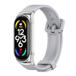 Cassa metallo con cinturino silicone per Xiaomi Mi Band 7