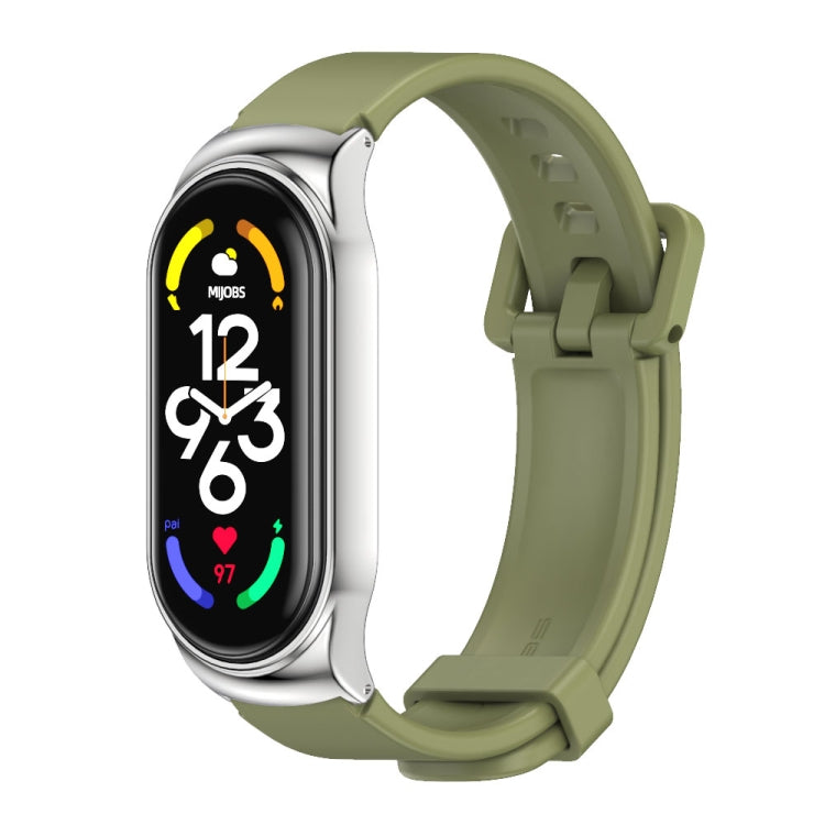 Cassa metallo con cinturino silicone per Xiaomi Mi Band 7