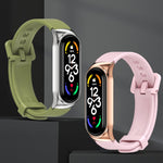 Cassa metallo con cinturino silicone per Xiaomi Mi Band 7