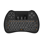 Tastiera wireless mini H9 2.4GHz con touchpad e retroilluminazion