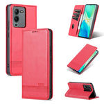 Custodia magnetica in pelle PU per vivo S15 con supporto e porta carte - immagine 12