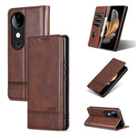 Custodia per telefono in pelle con texture di vitello magnetica AZNS, For vivo X200 Pro, For vivo Y300 Pro, For vivo S19 Pro, For vivo S19