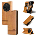 Custodia per telefono in pelle con texture di vitello magnetica AZNS, For vivo X200 Pro, For vivo Y300 Pro, For vivo S19 Pro, For vivo S19